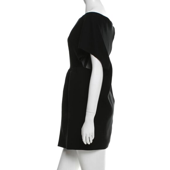 BALENCIAGA Off-The-Shoulder Mini Dress Size: S | US4, FR36 | Black - Picture 2 of 6